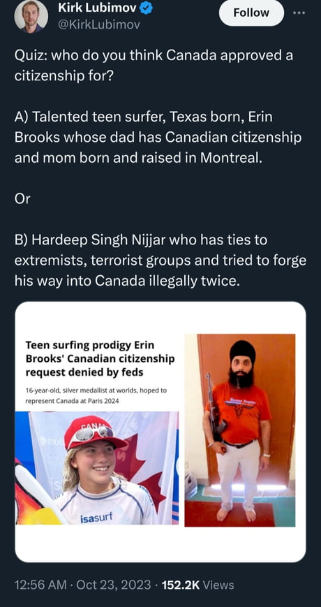 Canadians needs to rethink what they stand for