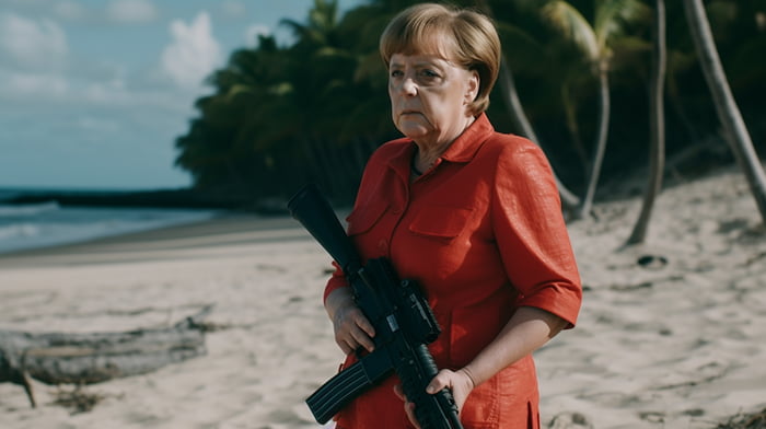 Machine Gun Merkel - 9GAG