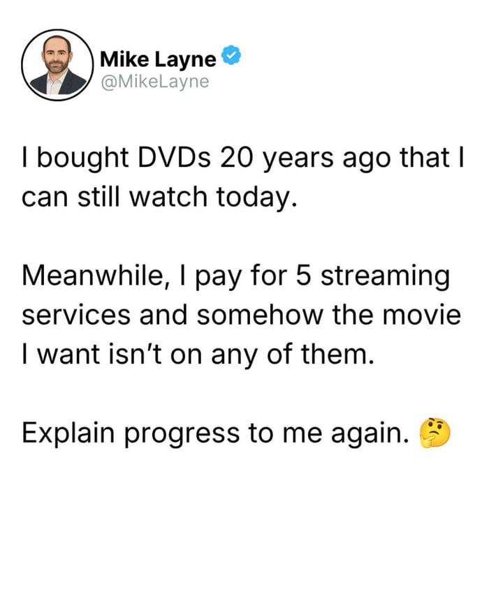 Physical media wins again