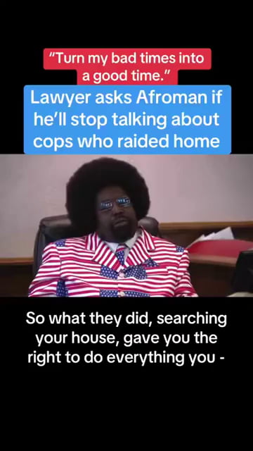 I'm with Afroman on this