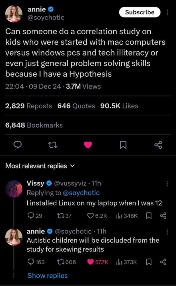 Mac, Windows, Linux and Autism - 9GAG