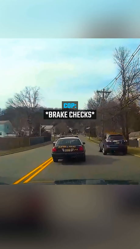 Lying cop brake checks 18 wheeler