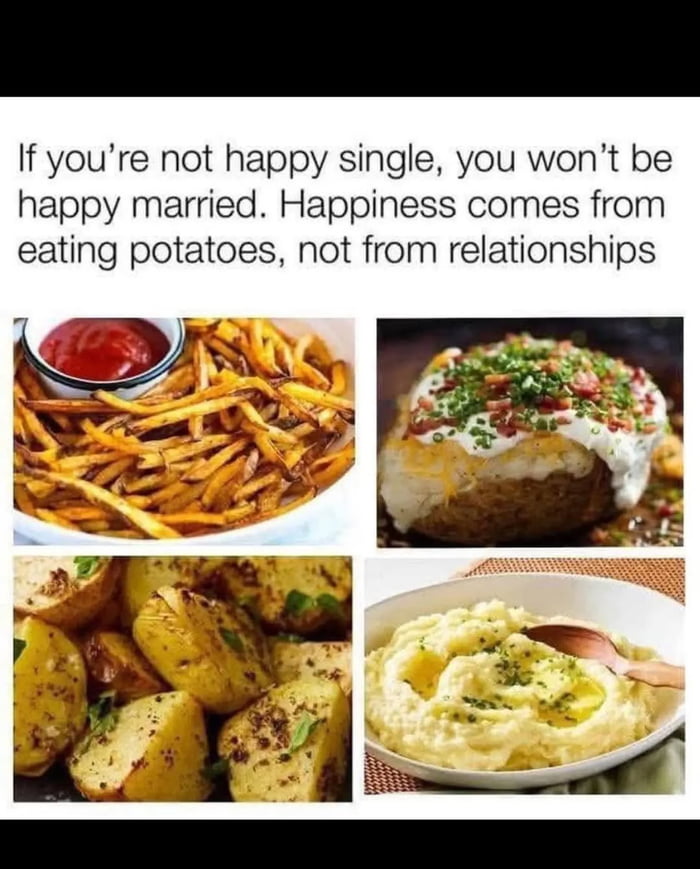 Potatoes really do hit different