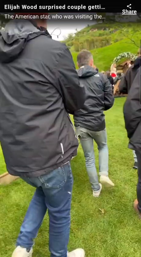 Elijah Wood Crashing a Wedding at Hobbiton in New Zealand