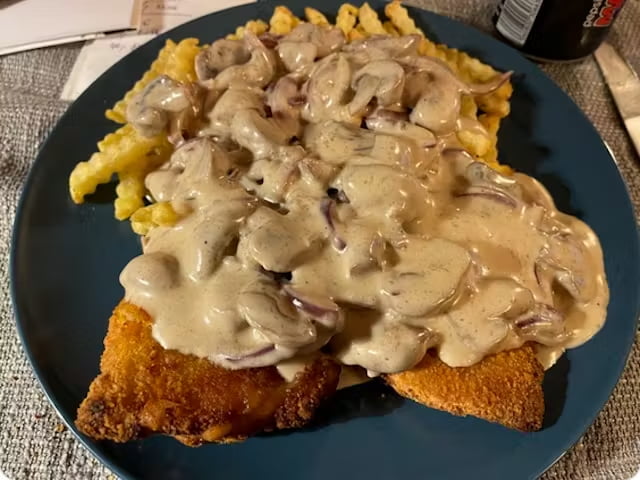 Zum Nationalfeiertag ider Ösis gibt es heute standesgemäß Schnitzel
