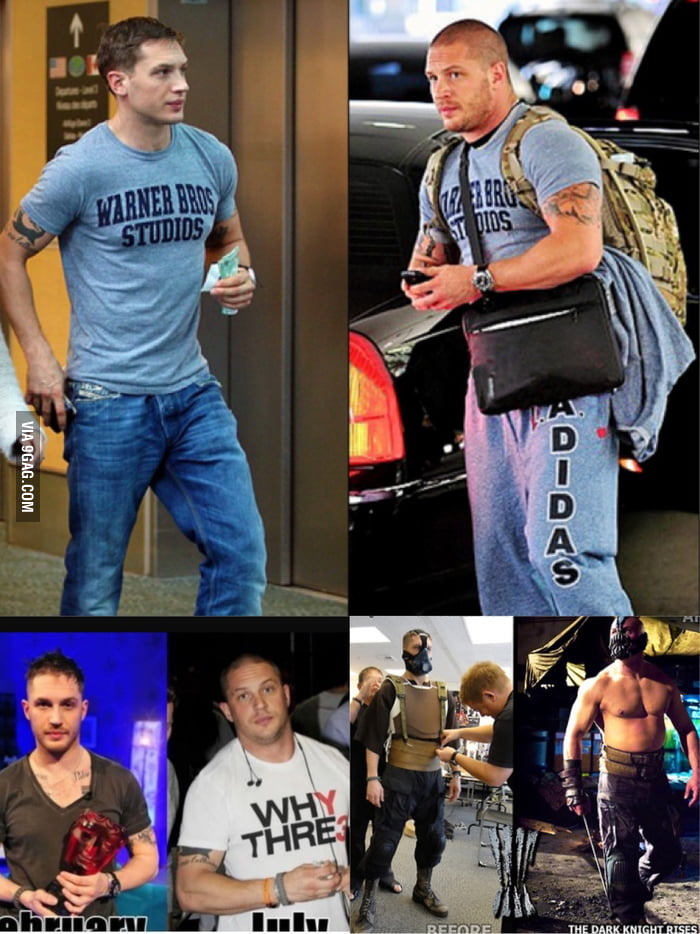 Tom Hardy Before And After Bane Transformation 9gag 