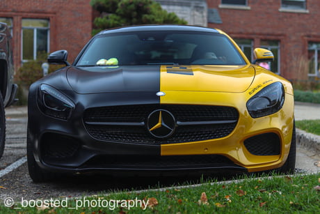 Beautifully Half Wrapped Mercedes Amg Gt 9gag