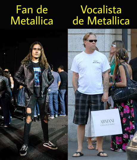 Metallica's Fan vs Metallica Frontman - 9GAG