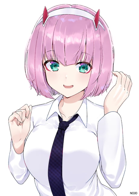 photo Zero Two With Short Black Hair short haired zero two 9gag