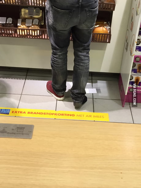 Saw a guy in the store missing one shoe 