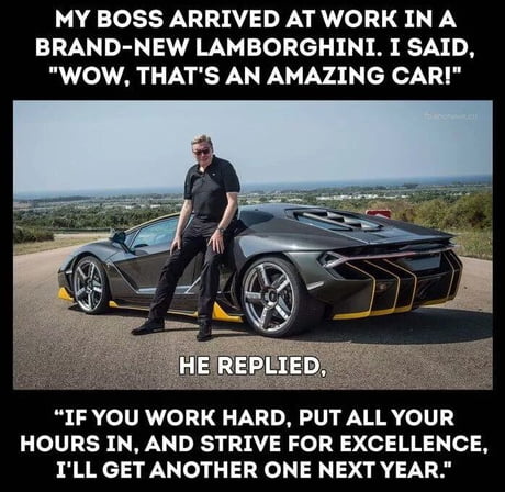 Work Hard Bos Play Hard 9gag