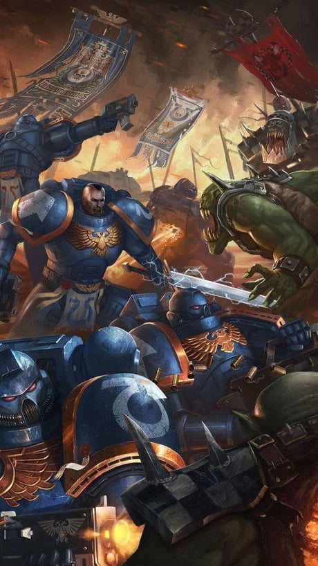 Time For Another Warhammer 40k Phone Wallpaper Today Are The Ultrasmurfs 9gag