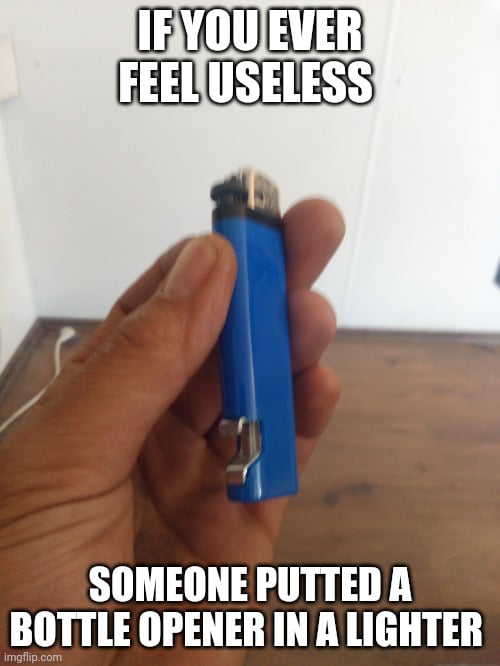 Bottle opener in a lighter hilarious 9GAG
