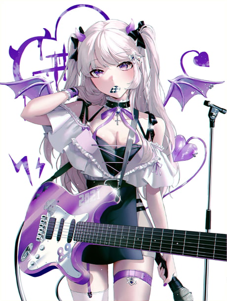 Discover more than 71 purple hair demon anime best - awesomeenglish.edu.vn