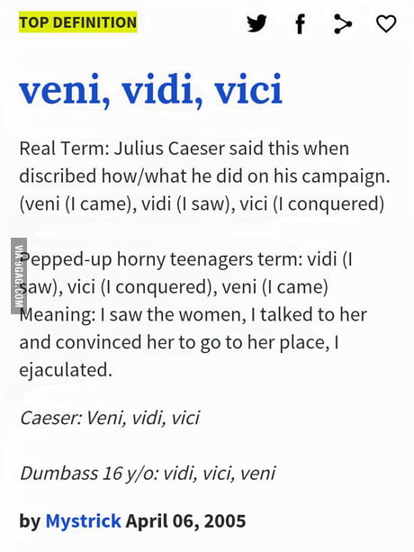 Caesar would be proud! Vidi, Vici, Veni - 9GAG