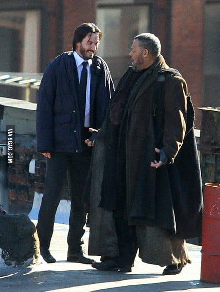 John Wick 2  Keanu Reeves e Laurence Fishburne se encontram em