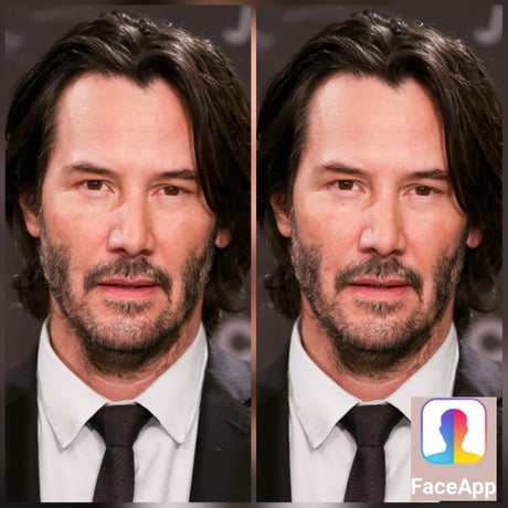 Keanu after Faceapp - 9GAG