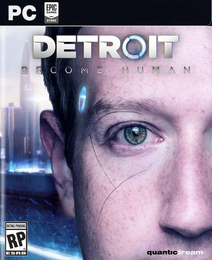 Detroit Become Human PC Cover. Oh, Wait... - 9GAG