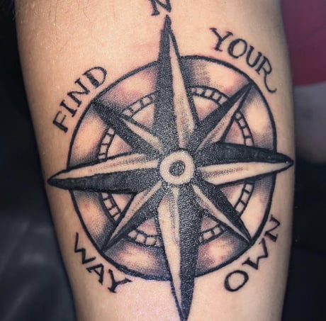 195 Compass Tattoos That Will Help You Find Your Way Home