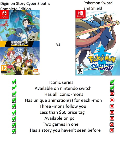 Pokemon Sword and Shield differences