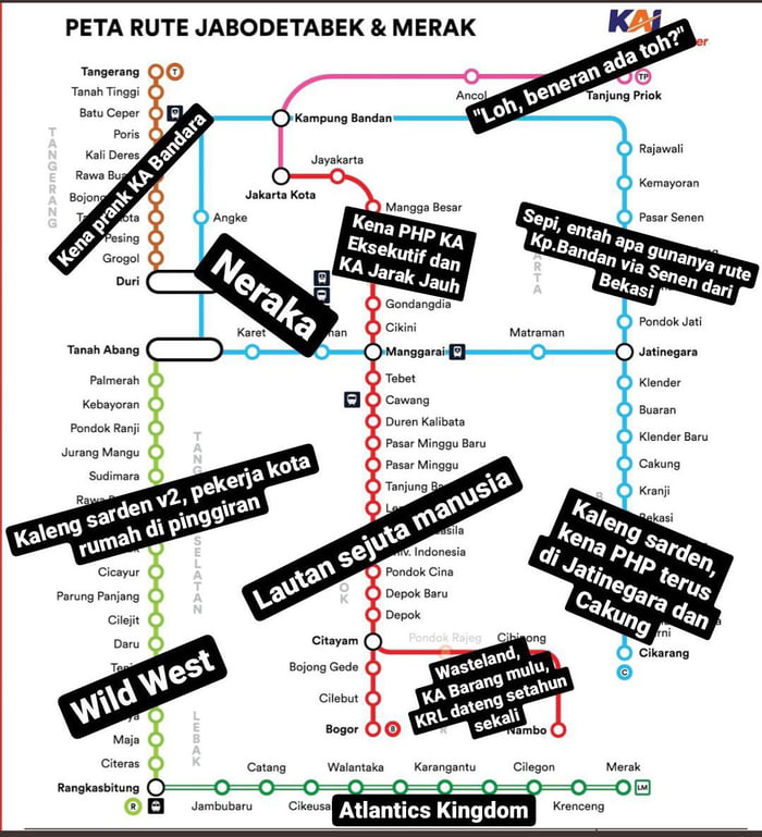 Maklumi Kereta Api Rute Jakarta Dan Merak - 9GAG