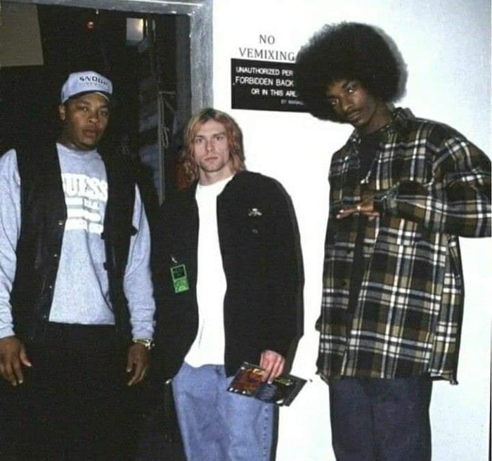Dr. Dre, Kurt Cobain and Snoop '92 - 9GAG
