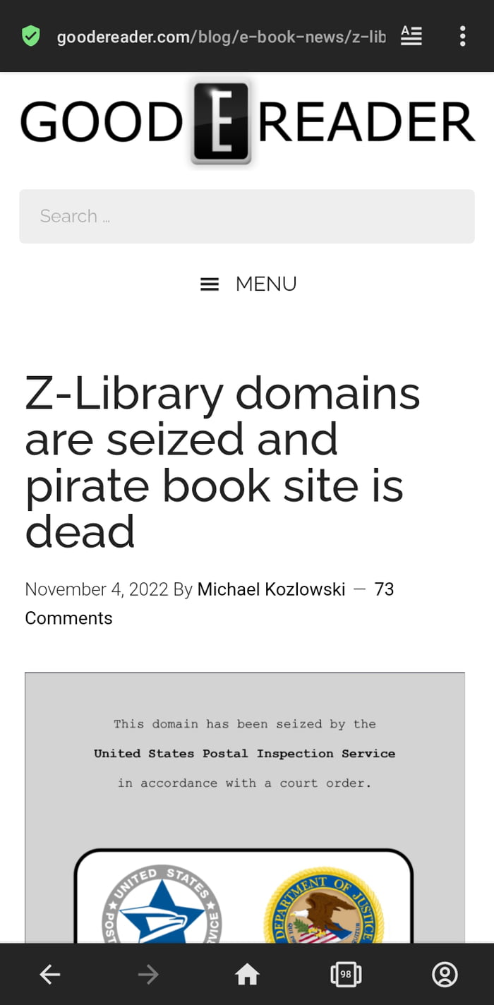 Zlib ebook site taken down 9GAG