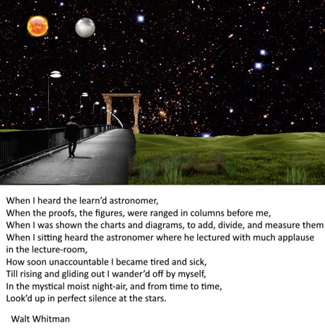 astronomy poem walt whitman