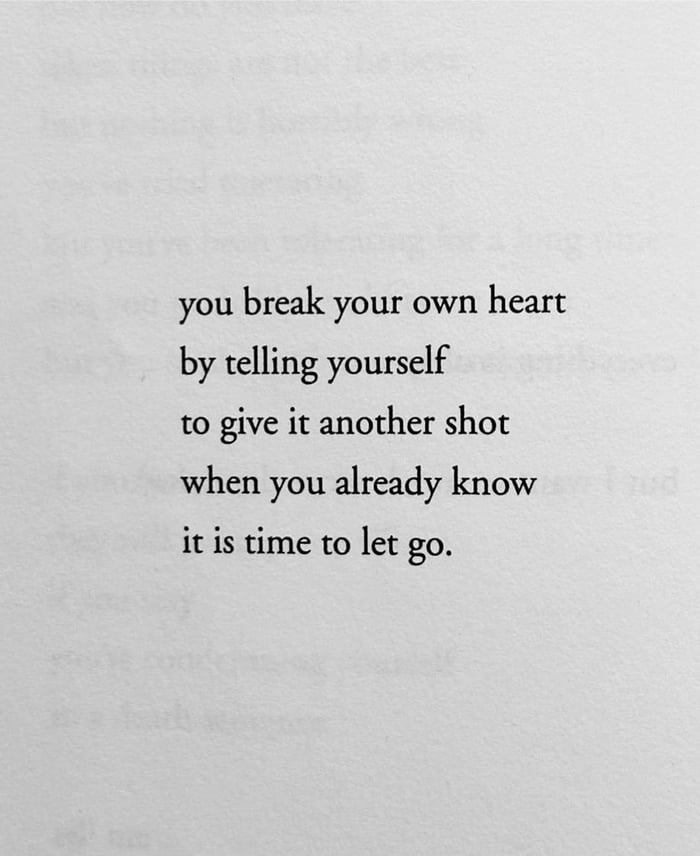 You break your own heart... - 9GAG