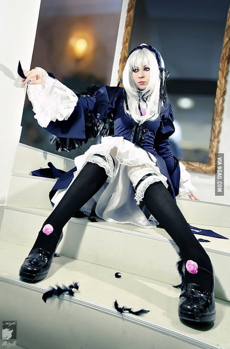 Ryoko as Suigintou Rozen Maiden cosplay 9GAG