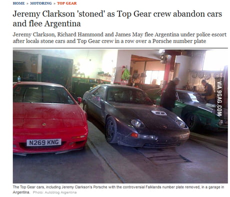 the Top Gear Patagonia Special and this protest was racist and childish! -