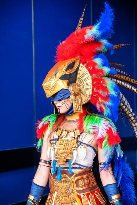 Aztec Warrior from a concept art by Luxia Cosplay 9GAG