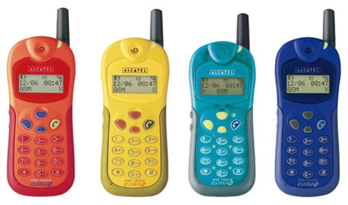 I am this old. My first mobile phone was an Alcatel One Touch Easy. And ...