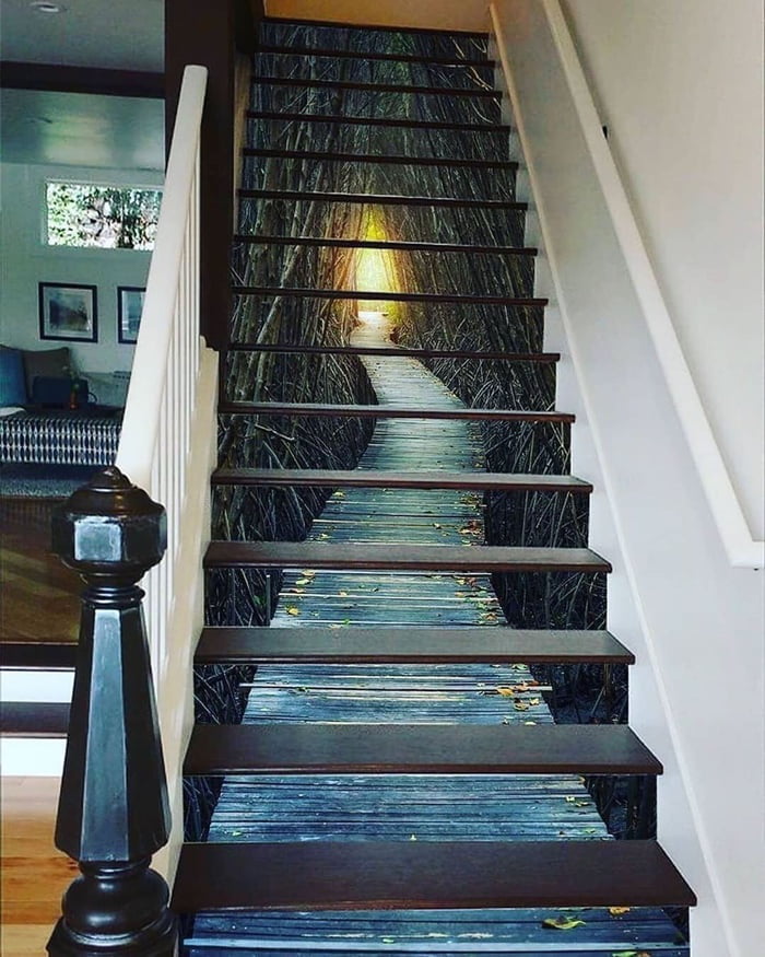 Painted staircase