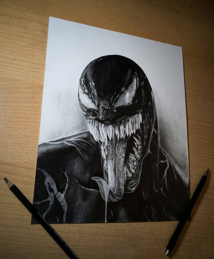 Venom drawing - 9GAG