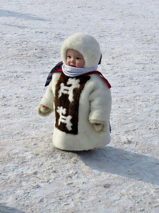 A Yakut child in traditional winter dress, Siberia - 9GAG