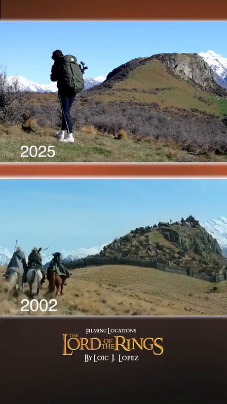 Lord of the Rings filming locations then and now, still beautiful