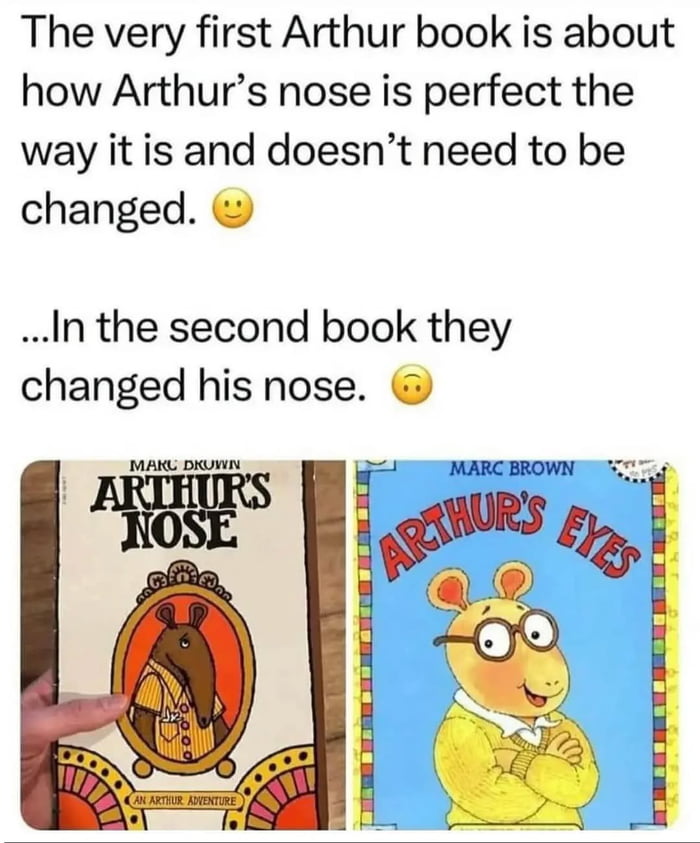 Arthur's nose journey is a wild ride