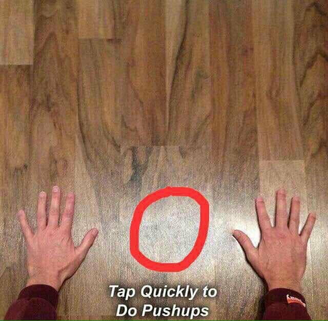 We can so push ups again. Start your training now
