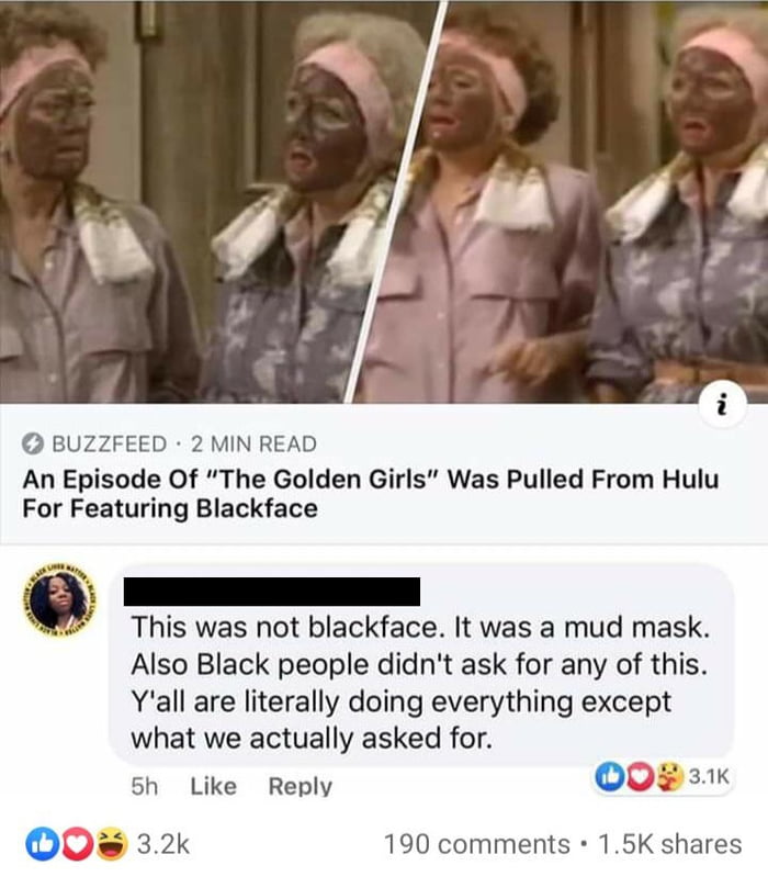 Betty White in Blackface