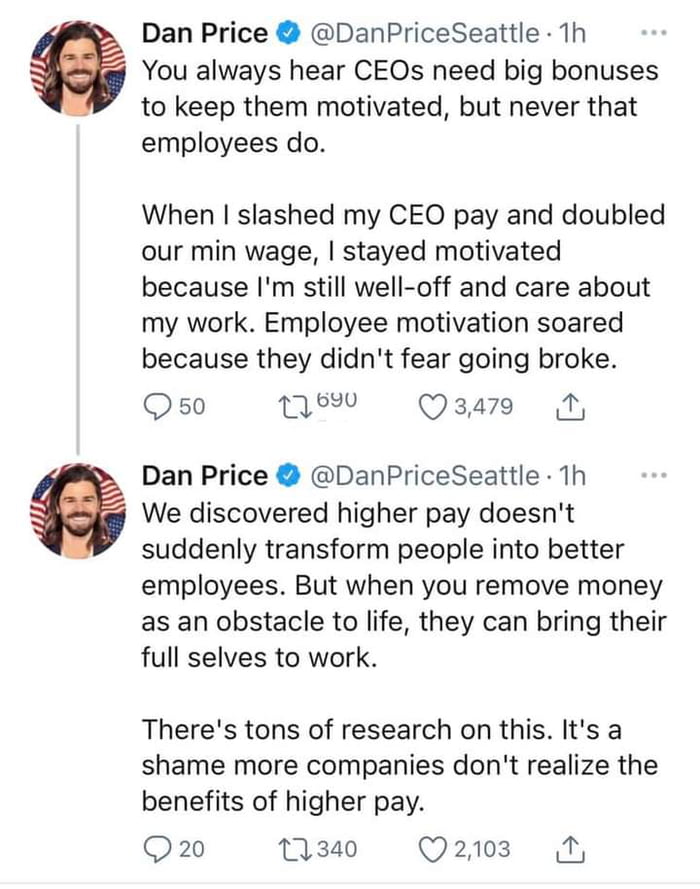 We need more CEOs like this guy.
