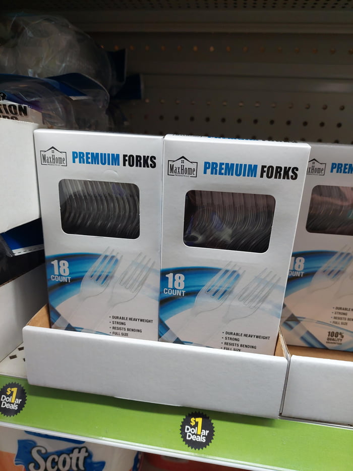 Dollar general premuim forks (nobody noticed?) 9GAG