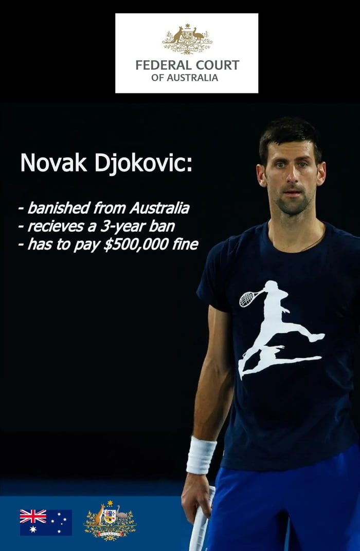 Djokovic may never play again at the Australian Open as his earliest comeback could be in 2025 or 2026