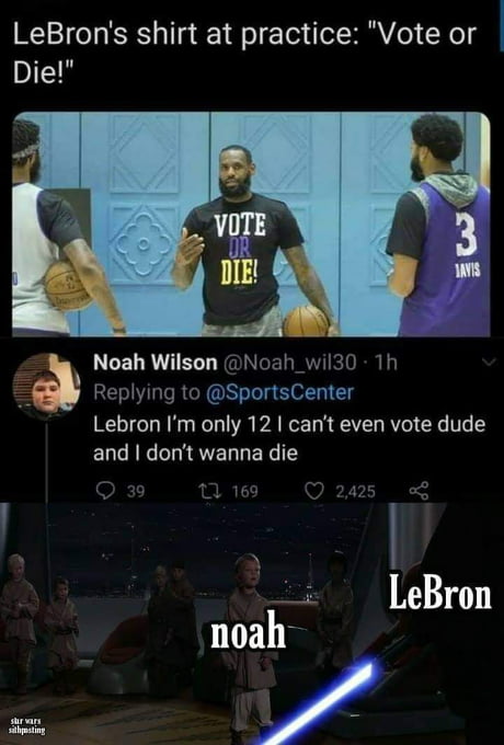 Damn LeBron, let that kid live