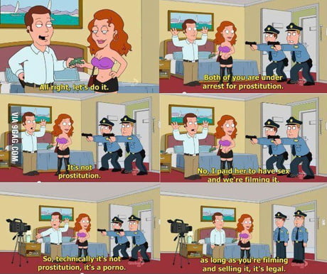 460px x 386px - It's just porn, not prostitution... (Family Guy) - 9GAG
