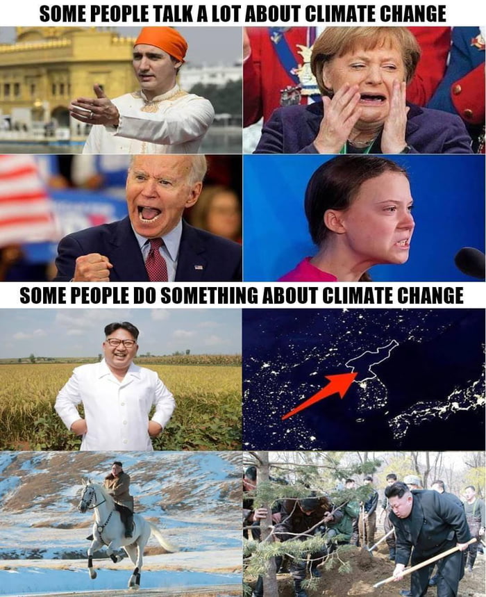Some people talk a lot about Climate Change…