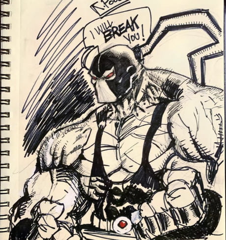 Repost awebbdrawings  Bane drawing done with copicma  Flickr
