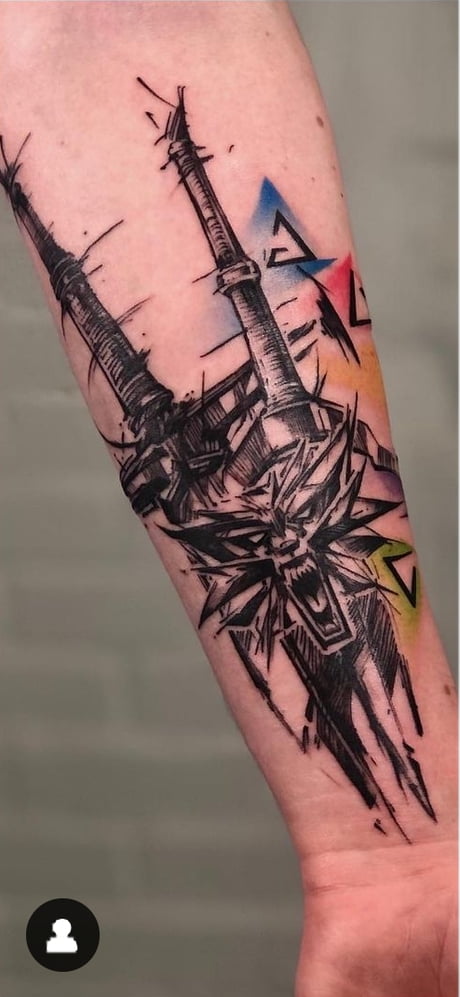 Discover more than 62 witcher sword tattoo  incdgdbentre