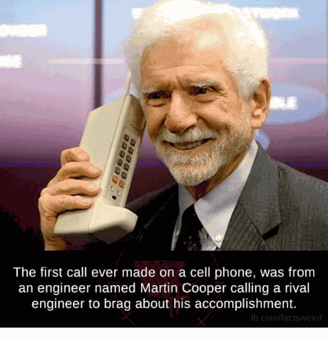 Phone ever mobile first made call History of