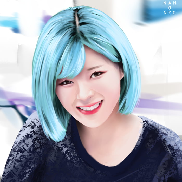 Photo : Happy Jeongyeon painting :D